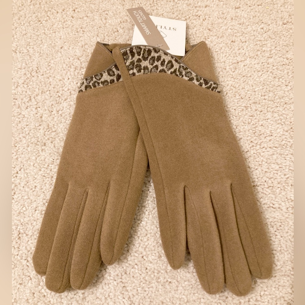 Styline Smart Touch Leopard Print Gloves